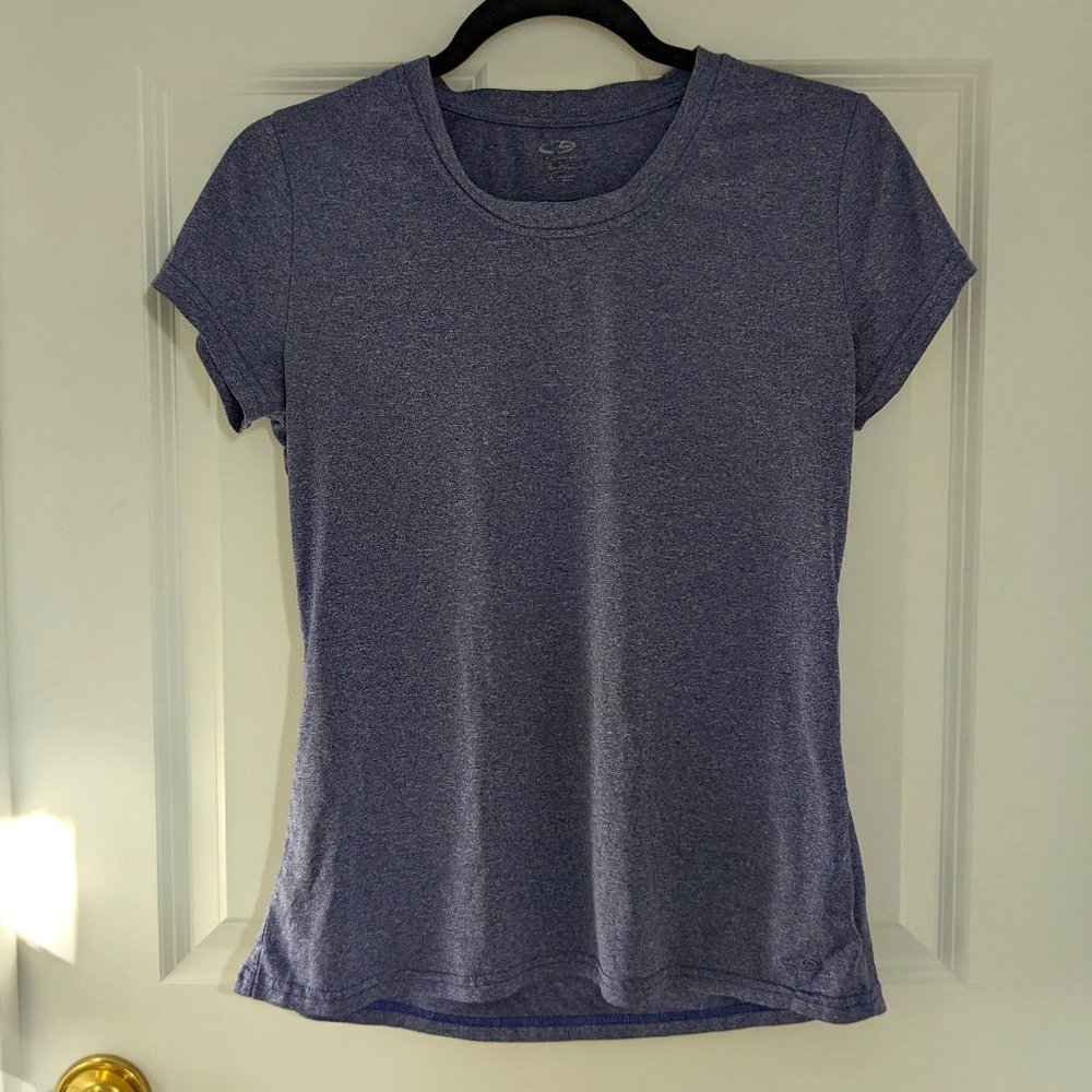 Purple Moisture Wicking Champion Athletic Tee Women's M